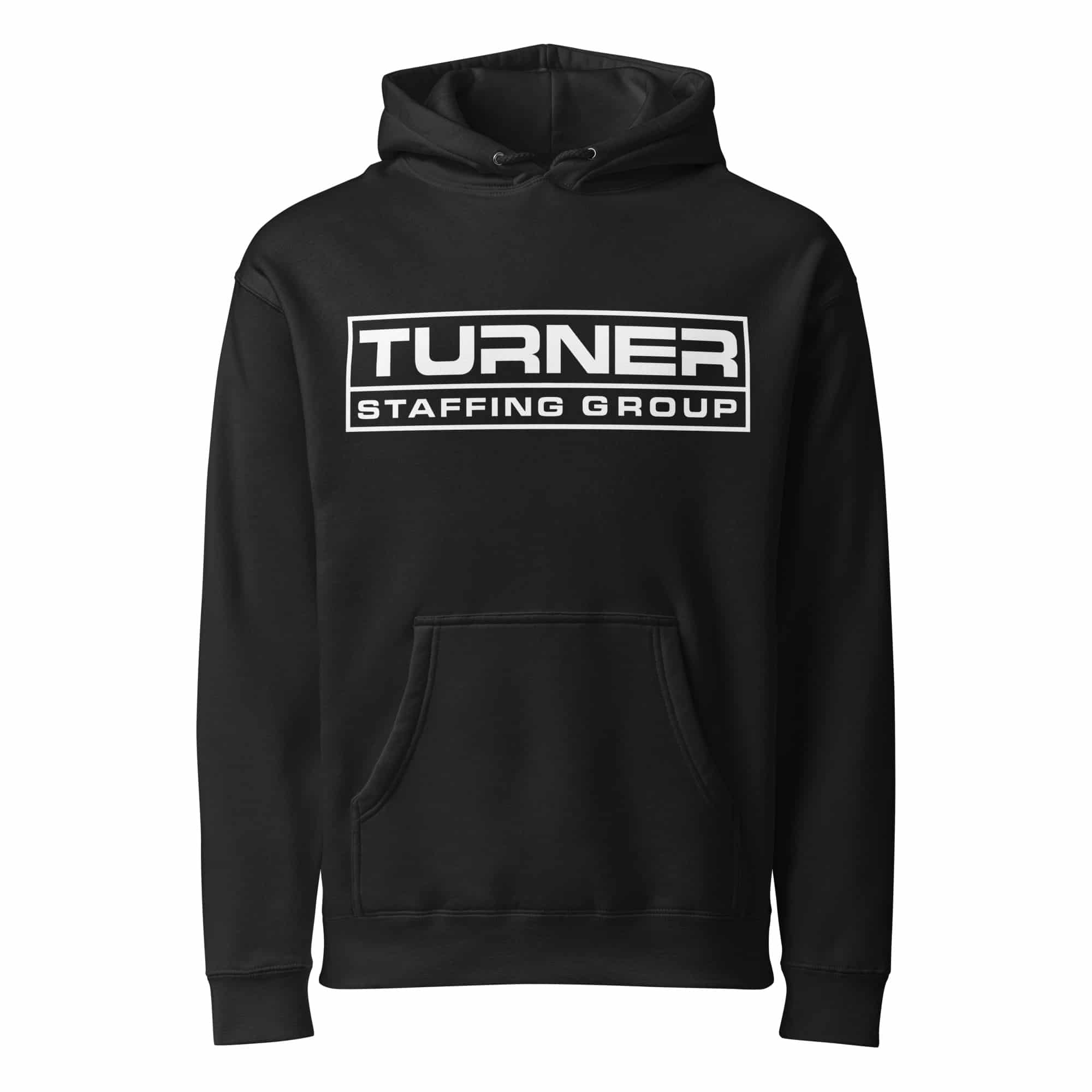 Black Unisex Heavyweight Hooded Turner Staffing Group Sweatshirt